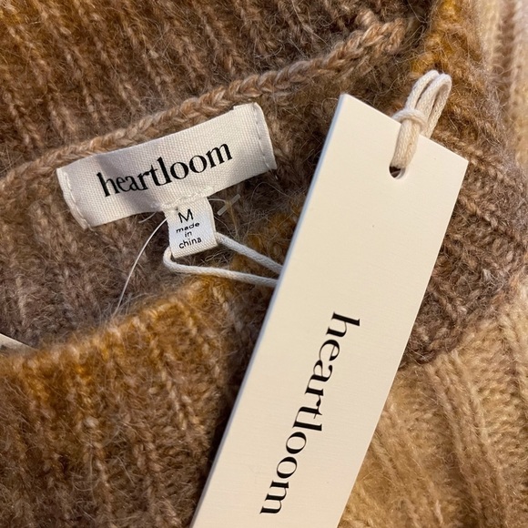 NWT HEARTLOOM x REVOLVE Ombre Tan Brown Marina Sweater Midi Dress, Medium - Picture 7 of 7